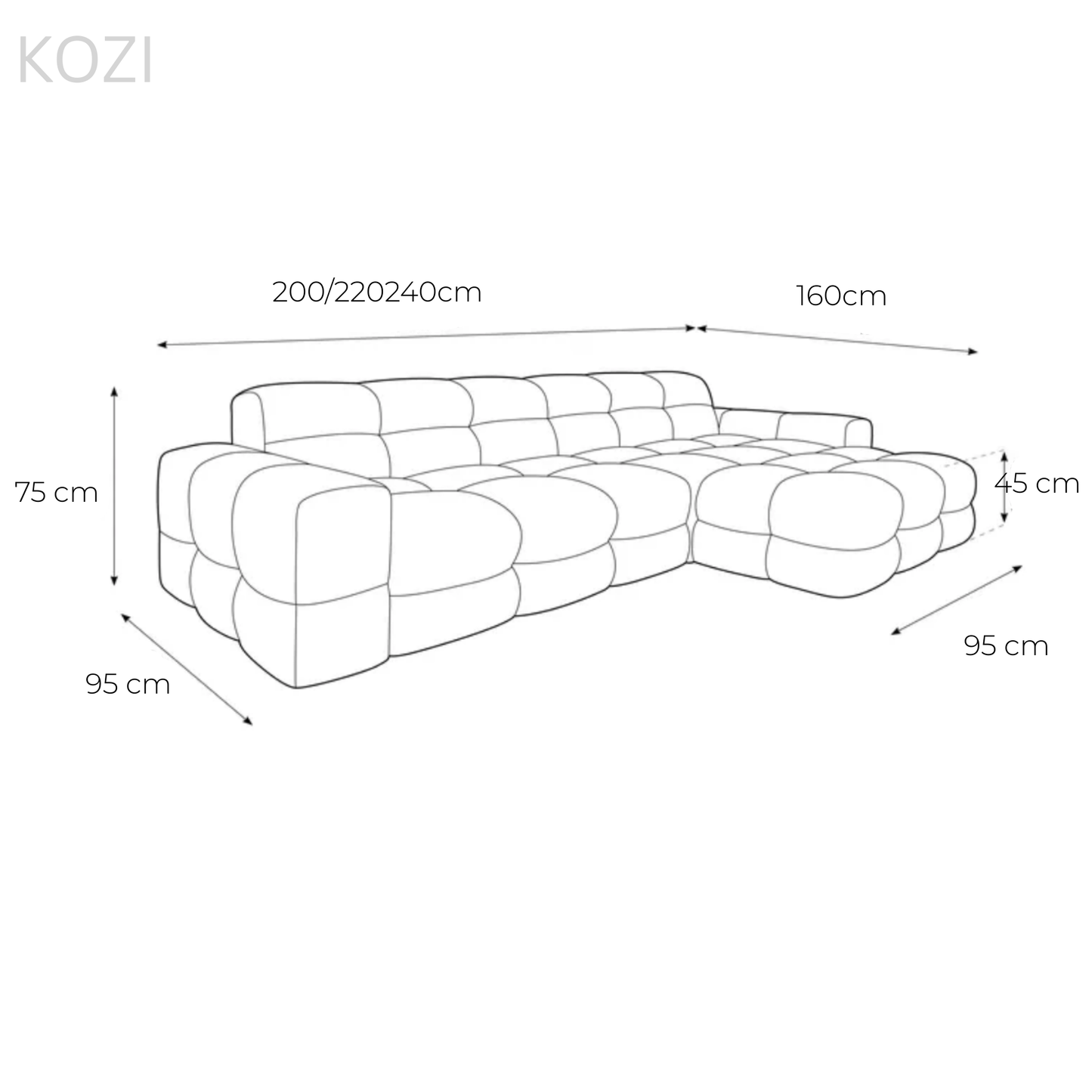 Ada Scratch Resistant Sectional Sofa