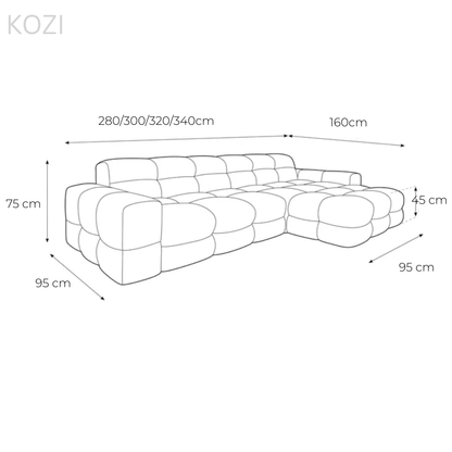 Ada Scratch Resistant Sectional Sofa