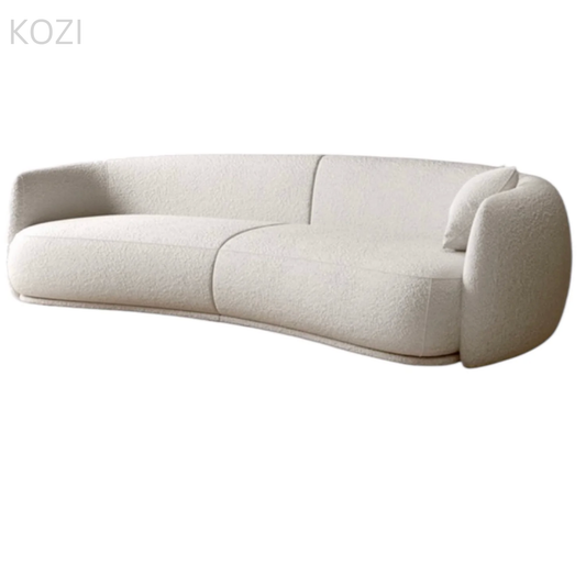 LUMEA Performance Boucle Curve Sofa