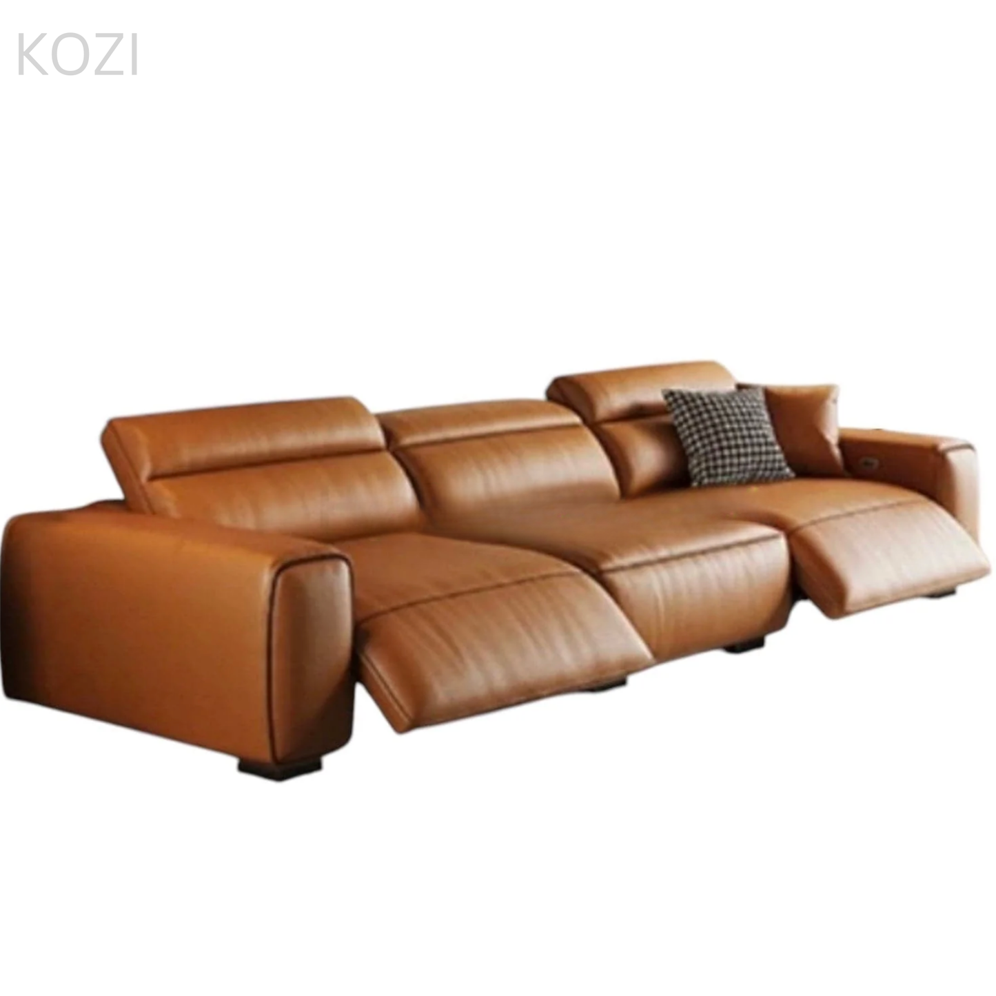 Jackie Electric Recliner Leather L-shaped Sofa
