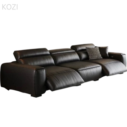 Jackie Electric Recliner Leather L-shaped Sofa