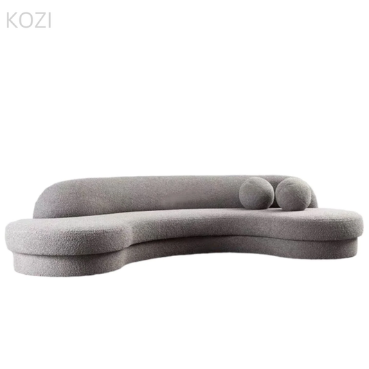 Malachi Performance Boucle Curve Sofa