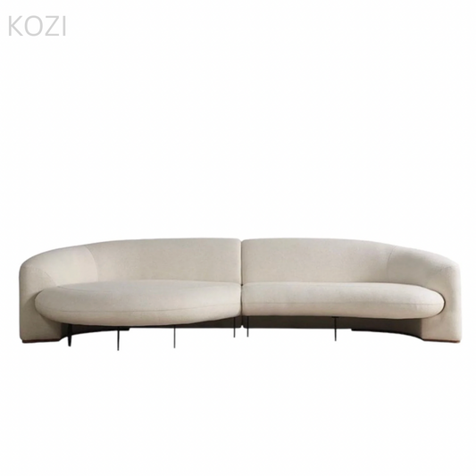 Cameron Designer Sectional Curve Sofa