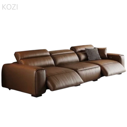 Jackie Electric Recliner Leather L-shaped Sofa