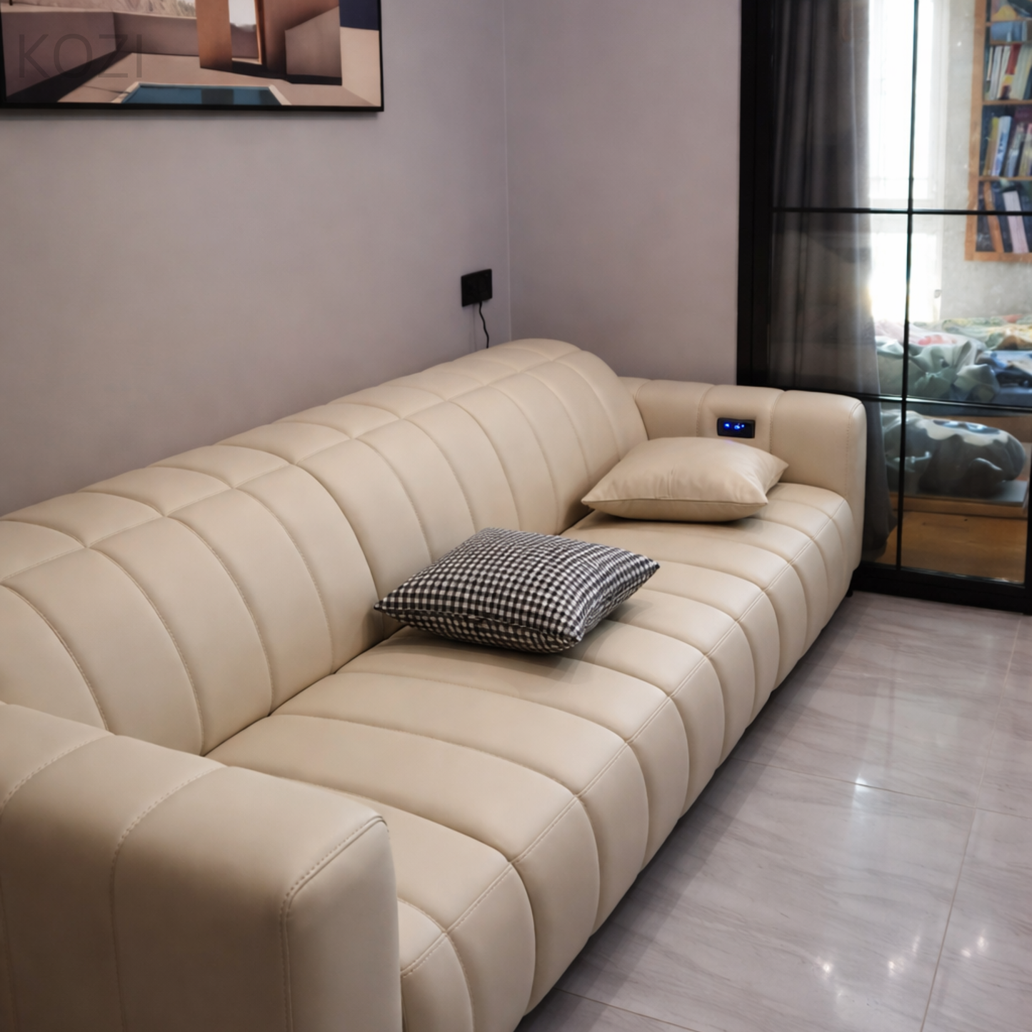 Johan Electric Recliner Leather Sofa