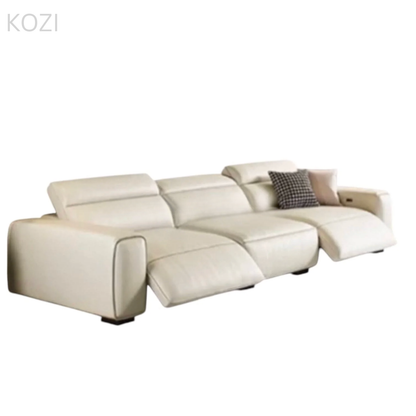 Jackie Electric Recliner Leather L-shaped Sofa