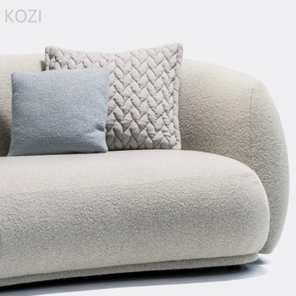 LUMEA Performance Boucle Curve Sofa