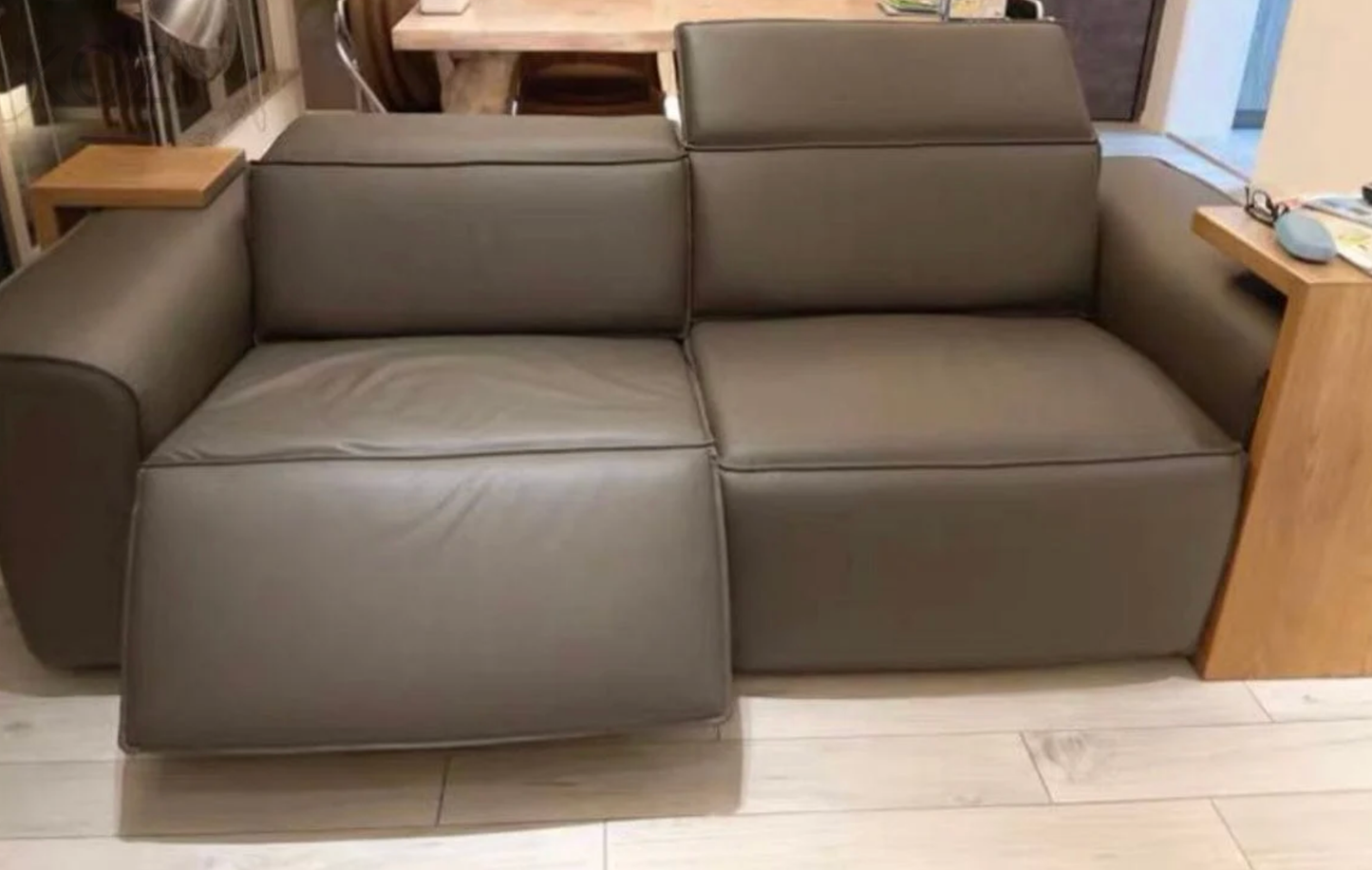 Jackie Electric Recliner Leather L-shaped Sofa