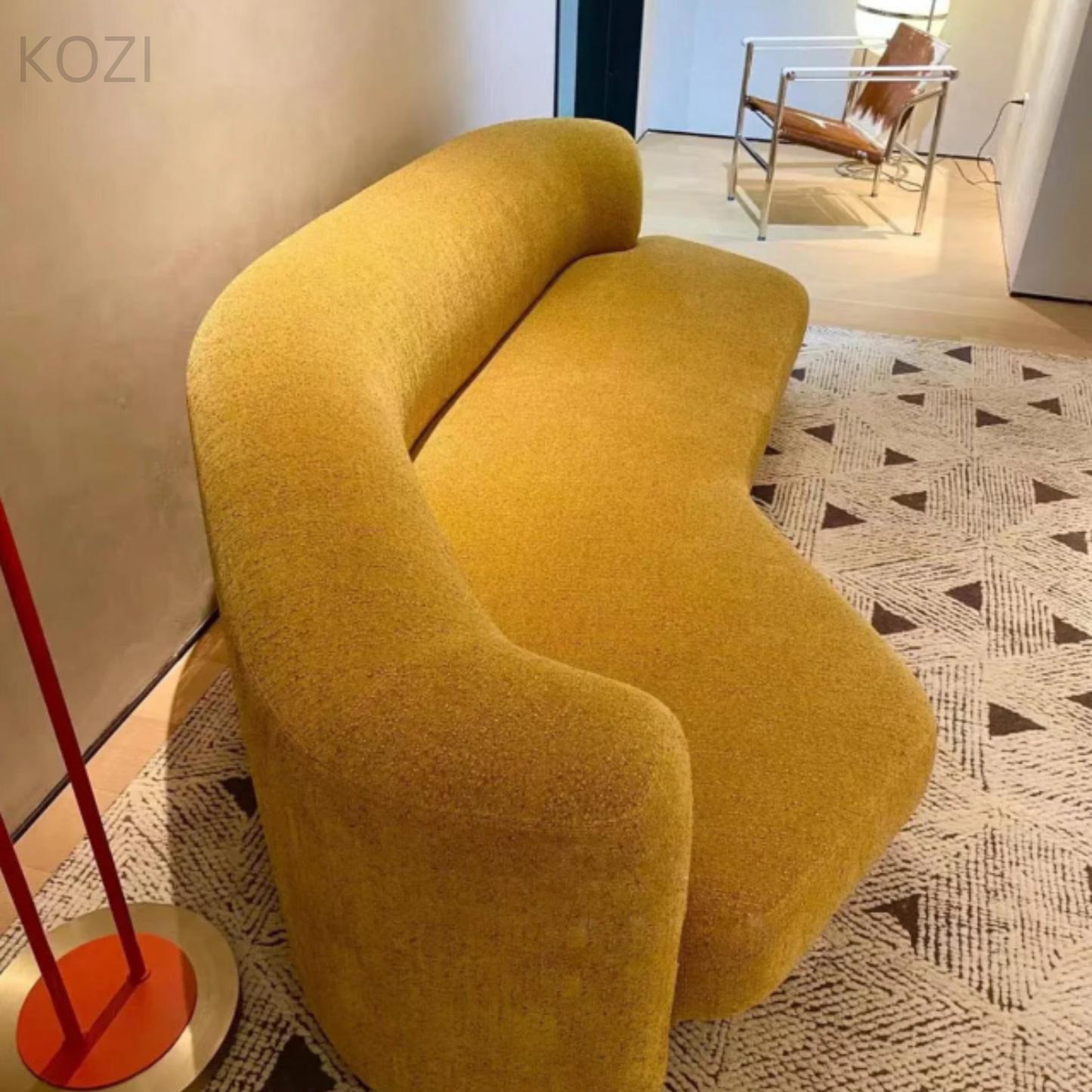 Jude Performance Boucle Curve Sofa