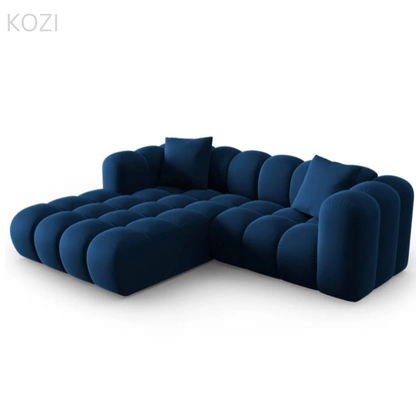 Ali Scratch Resistant Sectional Tufted Sofa