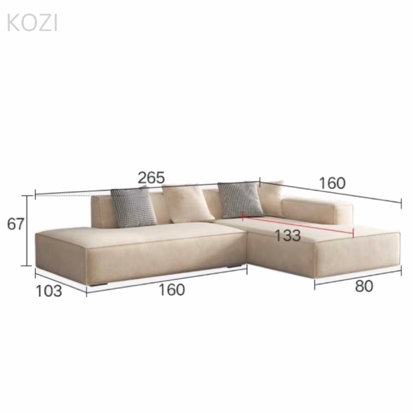 AXIS Modular Scratch Resistant Sectional Sofa
