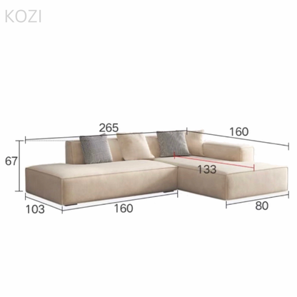 AXIS Modular Scratch Resistant Sectional Sofa