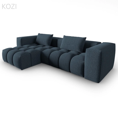 Abigail Sectional Sofa with Tufted Cushioning