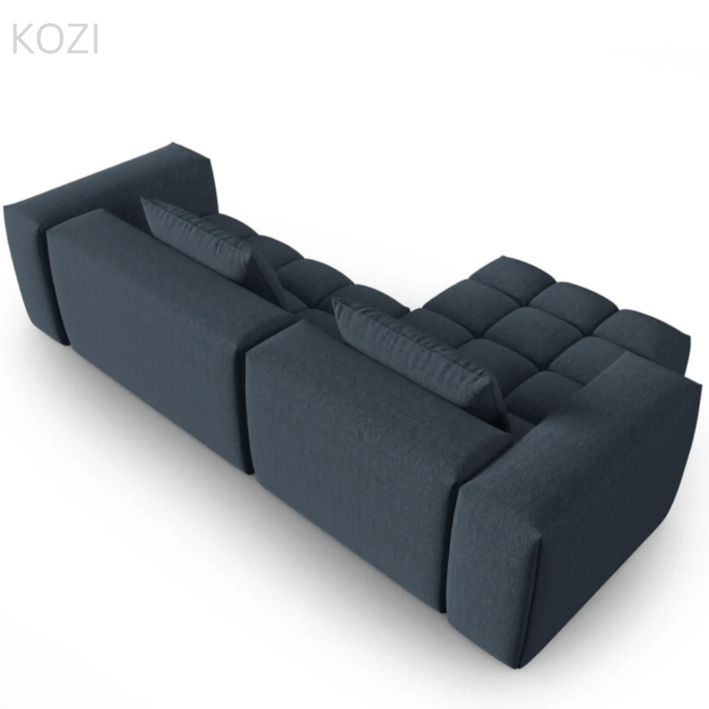 Abigail Sectional Sofa with Tufted Cushioning