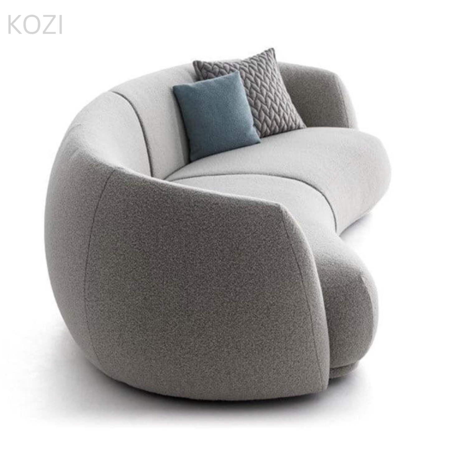 LUMEA Performance Boucle Curve Sofa
