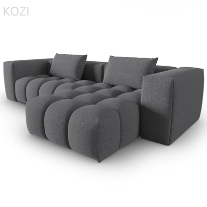 Abigail Sectional Sofa with Tufted Cushioning