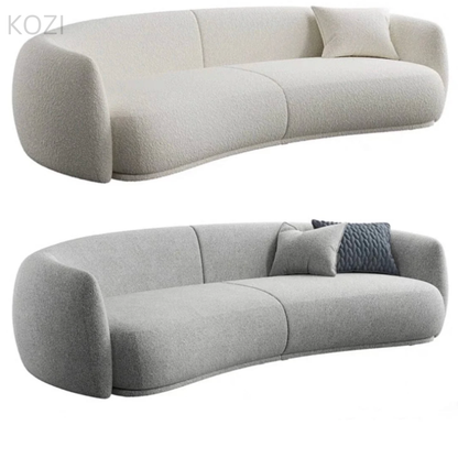 LUMEA Performance Boucle Curve Sofa