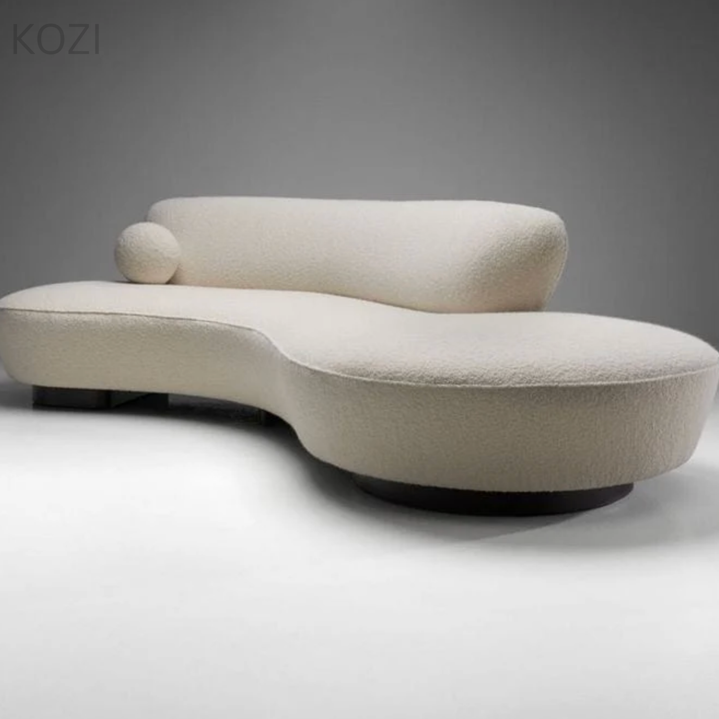 CIRRA Boucle Curve Sofa