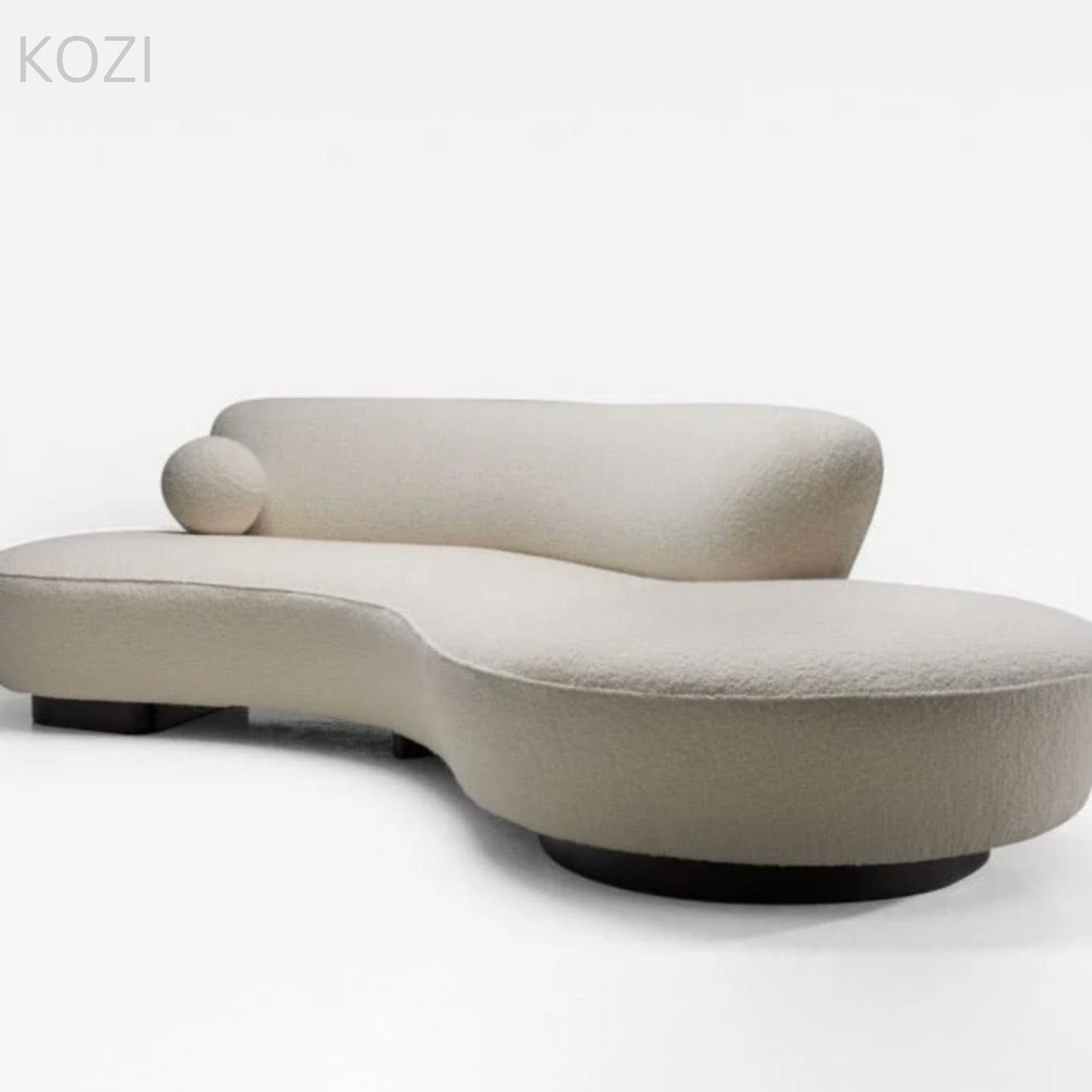 CIRRA Boucle Curve Sofa