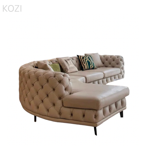 Gemini Tufted Sectional Sofa
