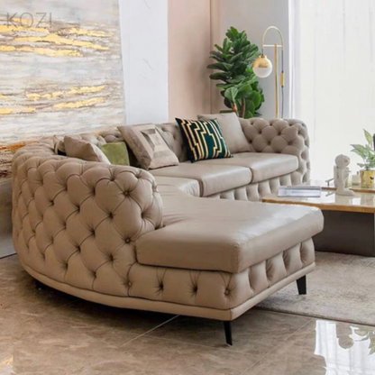Gemini Tufted Sectional Sofa