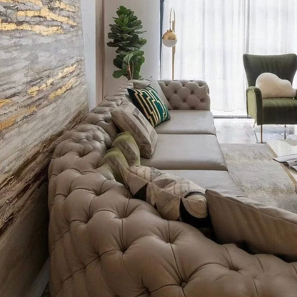 Gemini Tufted Sectional Sofa