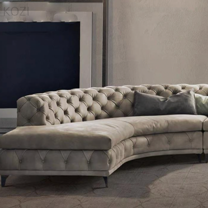 Gemini Tufted Sectional Sofa